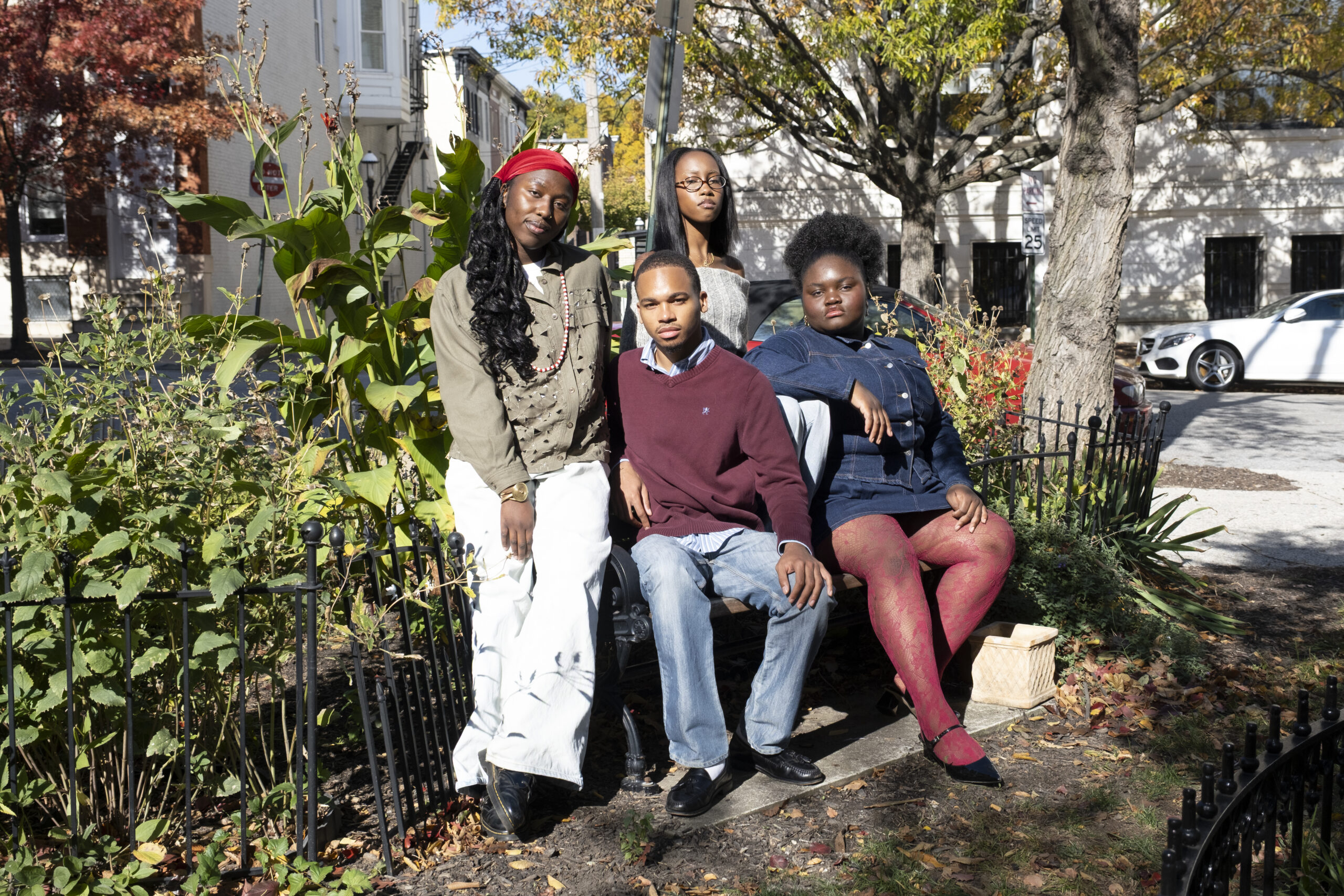 Left to right: Oreoluwa Akinyode, Reginald Ransom III, Alaina Lurry, and Mathilde Mujanayi